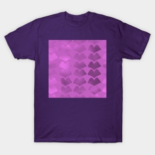 Jewel Ginkgo Single Hue Array Pink T-Shirt